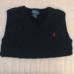 Polo boys Ralph Lauren cable knit sweater vest